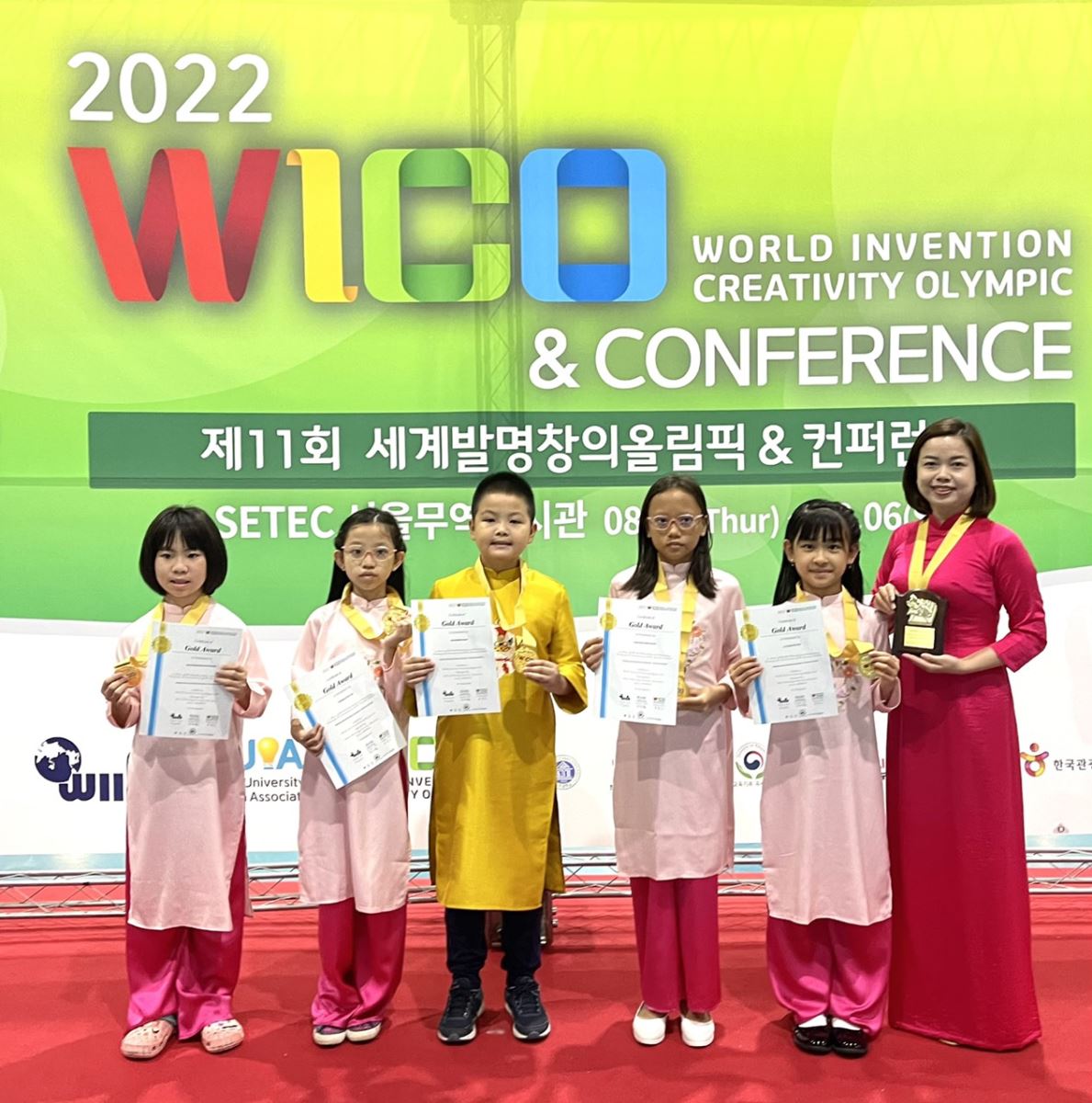 Học sinh nhí Thực Nghiệm đạt giải cao tại WICO 2022