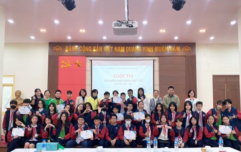  Cuộc thi "Tìm kiếm Nhà khoa học trẻ" tại Trường TH, THCS và THPT Thực nghiệm KHGD
